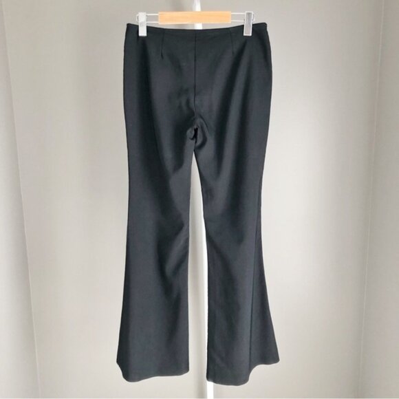 Vintage 725 Original Y2K Boot Cut Fit Flared Funky Low Rise Black Pants Trousers - Picture 3 of 14